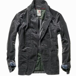 Relwen Charcoal Cord Trap Blazer